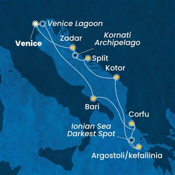 Trasa plavby CDE-PMA07A35