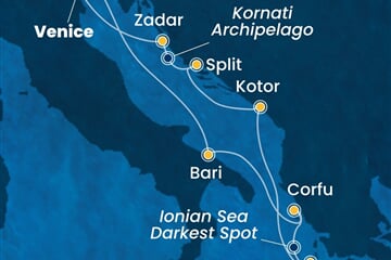 Costa Deliziosa - Itálie, Řecko, Černá Hora, Chorvatsko (z Benátek)