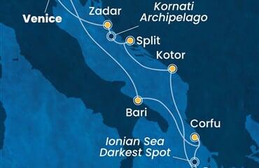 Costa Deliziosa - Itálie, Řecko, Černá Hora, Chorvatsko (z Benátek)