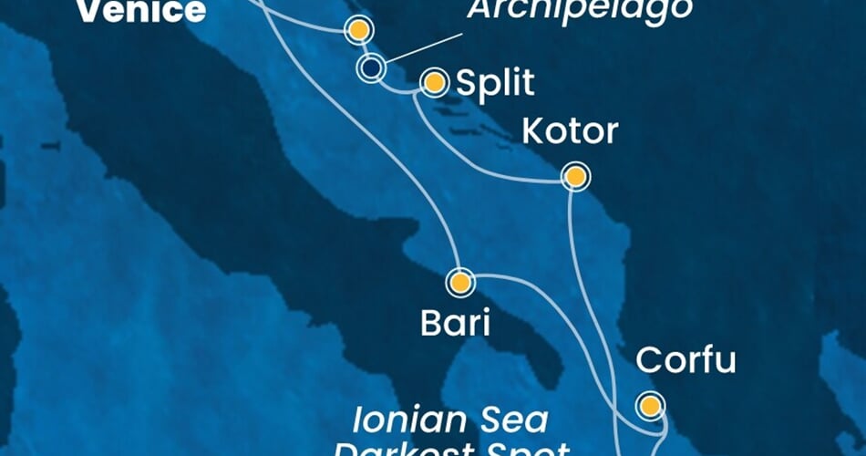 Trasa plavby CDE-PMA07A35