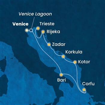 Trasa plavby CDE-PMA07A36