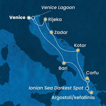 Trasa plavby CDE-PMA07A37