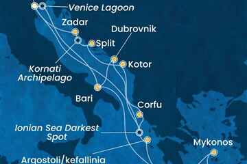 Costa Deliziosa - Itálie, Řecko, Černá Hora, Chorvatsko (z Benátek)