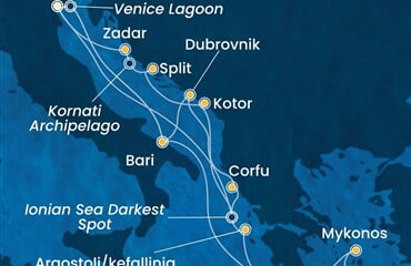Costa Deliziosa - Itálie, Řecko, Černá Hora, Chorvatsko (z Benátek)