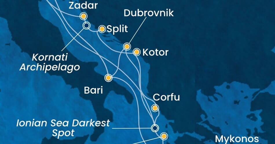 Trasa plavby CDE-PMA14A3V