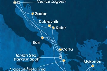 Costa Deliziosa - Itálie, Řecko, Černá Hora, Chorvatsko (z Benátek)