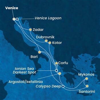 Trasa plavby CDE-PMA14A43