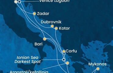 Costa Deliziosa - Itálie, Řecko, Černá Hora, Chorvatsko (z Benátek)
