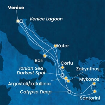 Trasa plavby CDE-PMA14A4B