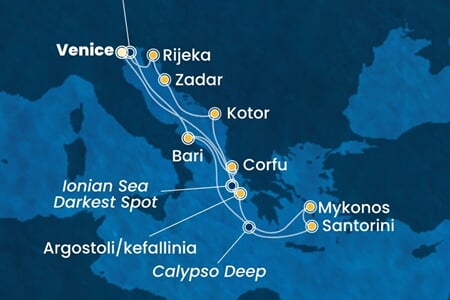 Costa Deliziosa - Itálie, Řecko, Černá Hora, Chorvatsko (z Benátek)