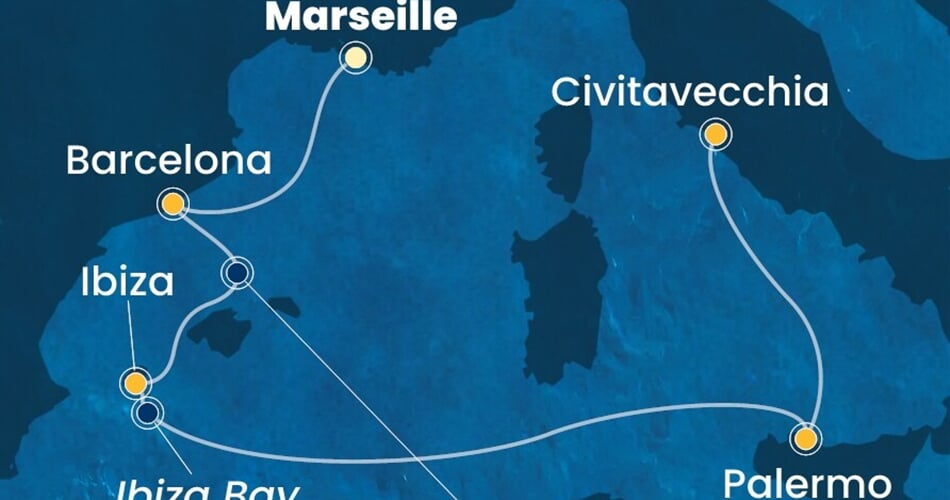 Trasa plavby CSM-MRS05A1P