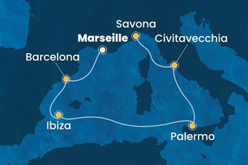 Costa Smeralda - Francie, Španělsko, Itálie (z Marseille)