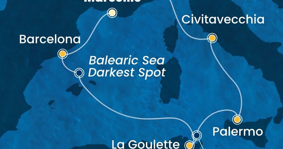 Trasa plavby CSM-MRS06A3B