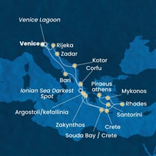 Costa Deliziosa - Itálie, Řecko, Černá Hora, Chorvatsko (z Benátek)