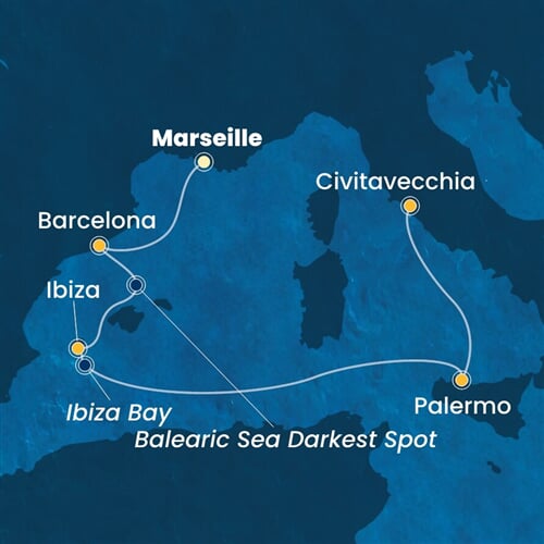 Trasa plavby CSM-MRS05A1P