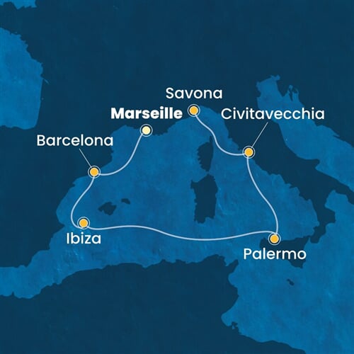 Trasa plavby CSM-MRS06A2E