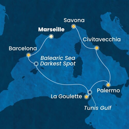 Trasa plavby CSM-MRS06A3B