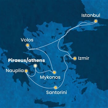 Trasa plavby CPA-ATH08A09