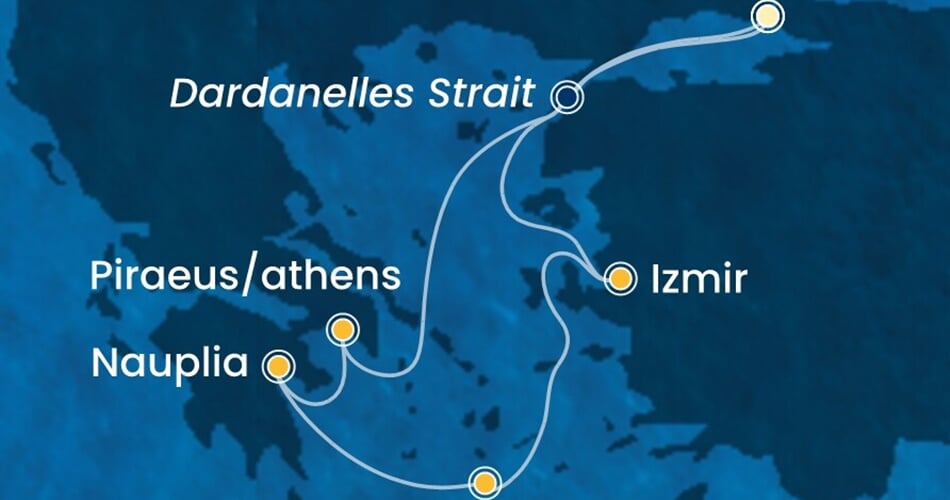 Trasa plavby CPA-IST06A04