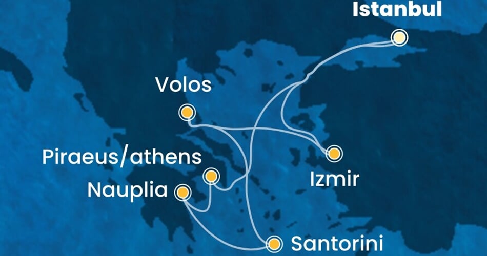 Trasa plavby CPA-IST07A25