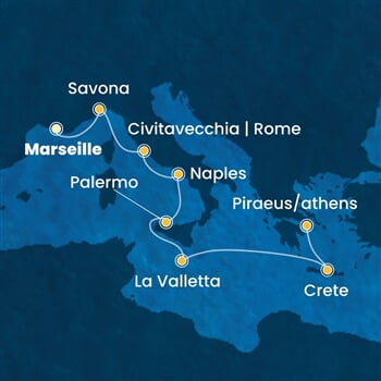 Trasa plavby CPA-MRS08A0W