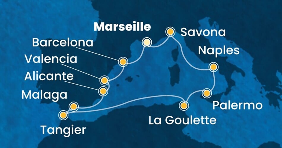 Trasa plavby CPA-MRS12A0G