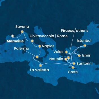 Trasa plavby CPA-MRS15A0P