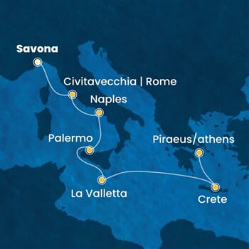 Trasa plavby CPA-SVN07A9V