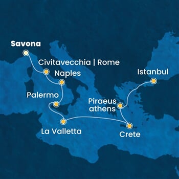 Trasa plavby CPA-SVN09A0S