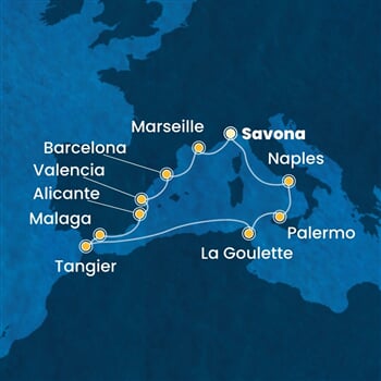 Trasa plavby CPA-SVN12A15