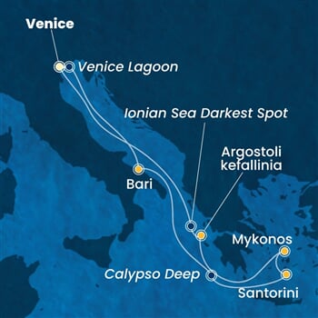 Trasa plavby CDE-PMA07A39