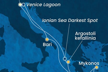 Costa Deliziosa - Itálie, Řecko (z Benátek)