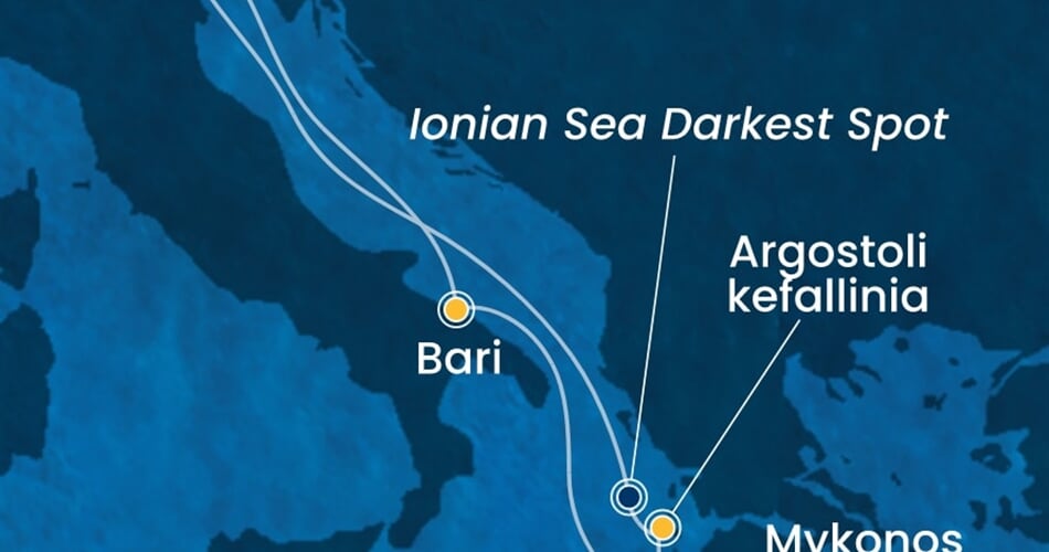 Trasa plavby CDE-PMA07A39