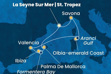 Costa Fascinosa - Itálie, Španělsko