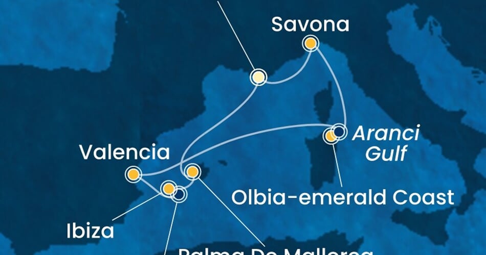 Trasa plavby CFS-YNE07A2M