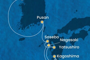 Costa Serena - Jižní Korea, Japonsko