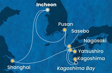 Costa Serena - Jižní Korea, Japonsko, Čína