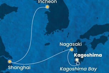 Costa Serena - Japonsko, Čína, Jižní Korea (Kagoshima)