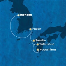 Costa Serena - Jižní Korea, Japonsko