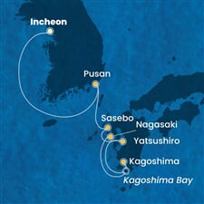 Costa Serena - Jižní Korea, Japonsko