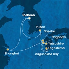 Costa Serena - Jižní Korea, Japonsko, Čína