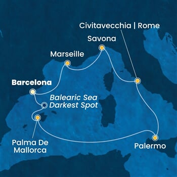 Trasa plavby CTO-BCN07A8S