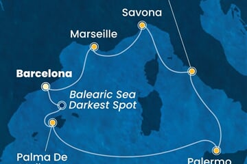 Costa Toscana - Španělsko, Itálie, Francie (z Barcelony)