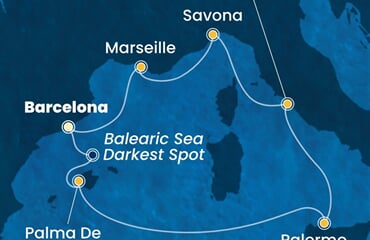 Costa Toscana - Španělsko, Itálie, Francie (z Barcelony)