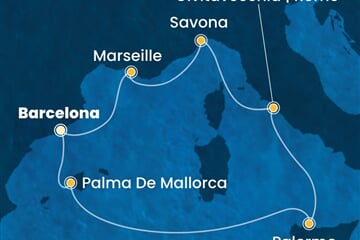 Costa Toscana - Španělsko, Itálie, Francie (z Barcelony)