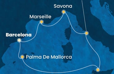 Costa Toscana - Španělsko, Itálie, Francie (z Barcelony)