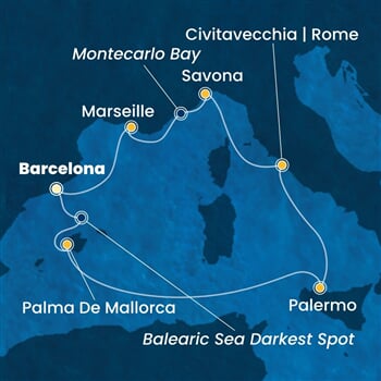 Trasa plavby CTO-BCN07A8V