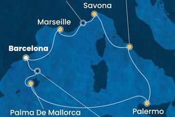 Costa Toscana - Španělsko, Itálie, Francie (z Barcelony)