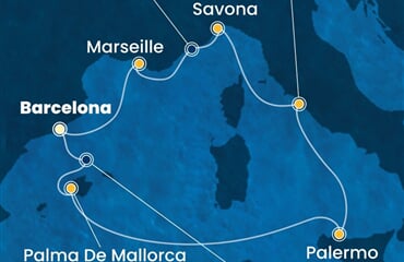 Costa Toscana - Španělsko, Itálie, Francie (z Barcelony)