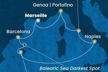 Costa Toscana - Francie, Španělsko, Itálie (z Marseille)